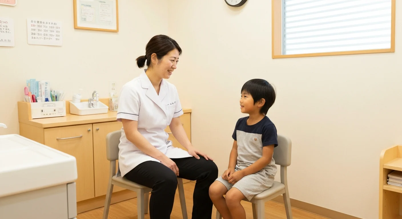 子どもの診療に向き合う歯科診療の様子